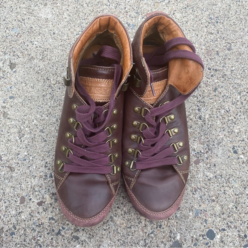 Pikolino Burgundy Leather Shoes